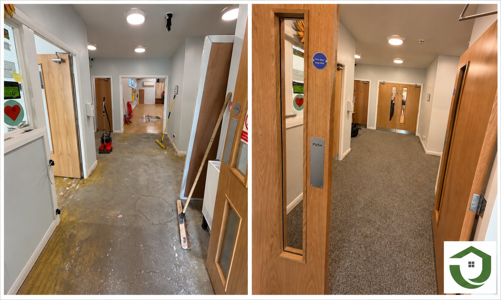 Burnley community centre refurbishment mid-build