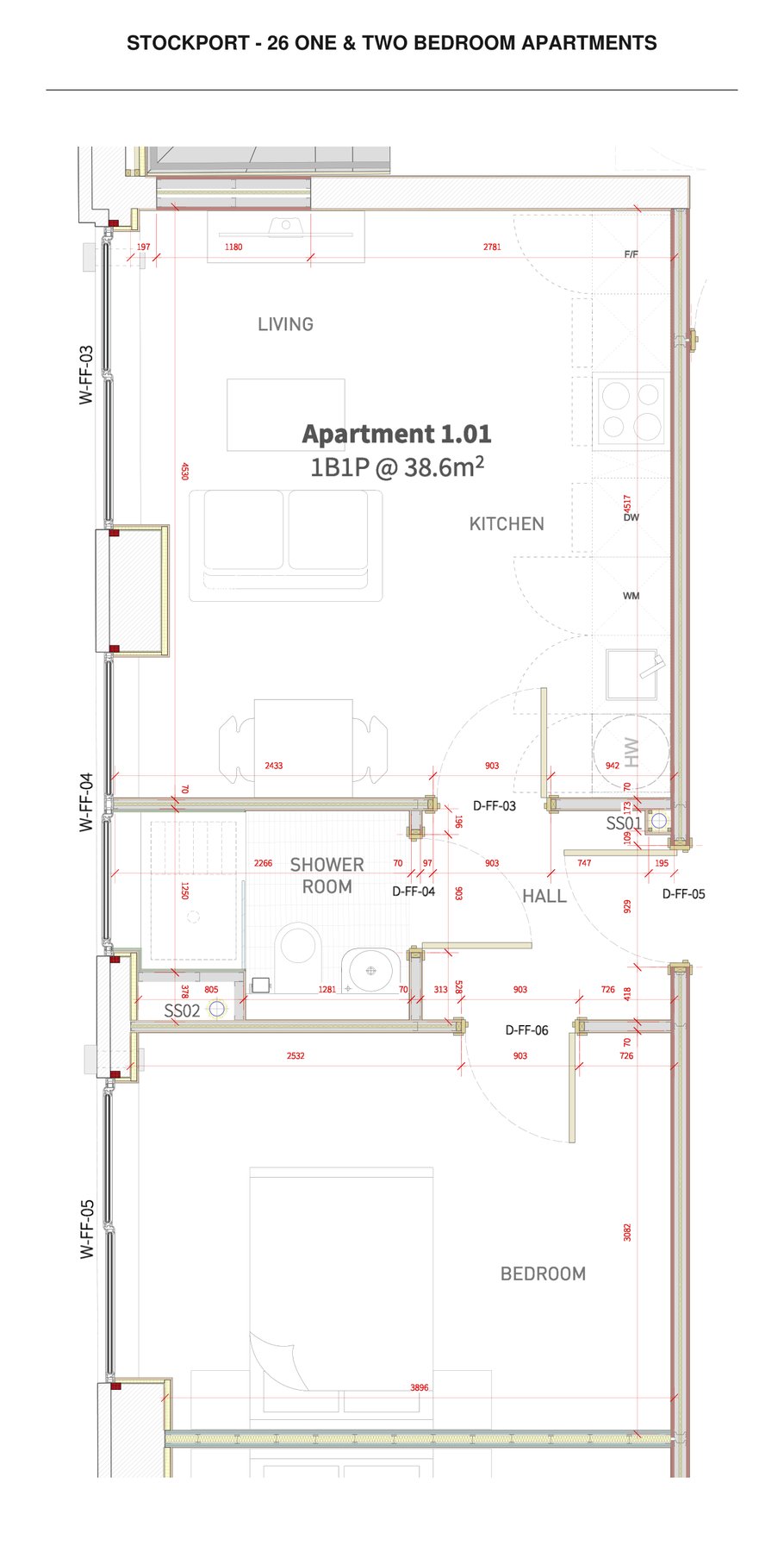 Stockport 26 apartments architectural floor plans